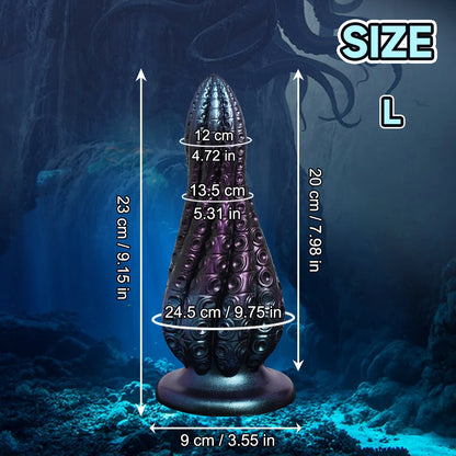 Octopus Tentacle Butt Plug - Dual Vaginal & Anal Dilator