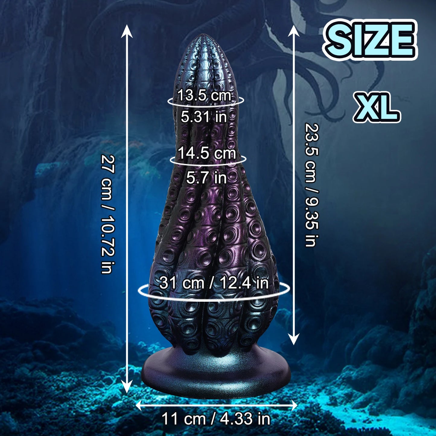 Octopus Tentacle Butt Plug - Dual Vaginal & Anal Dilator