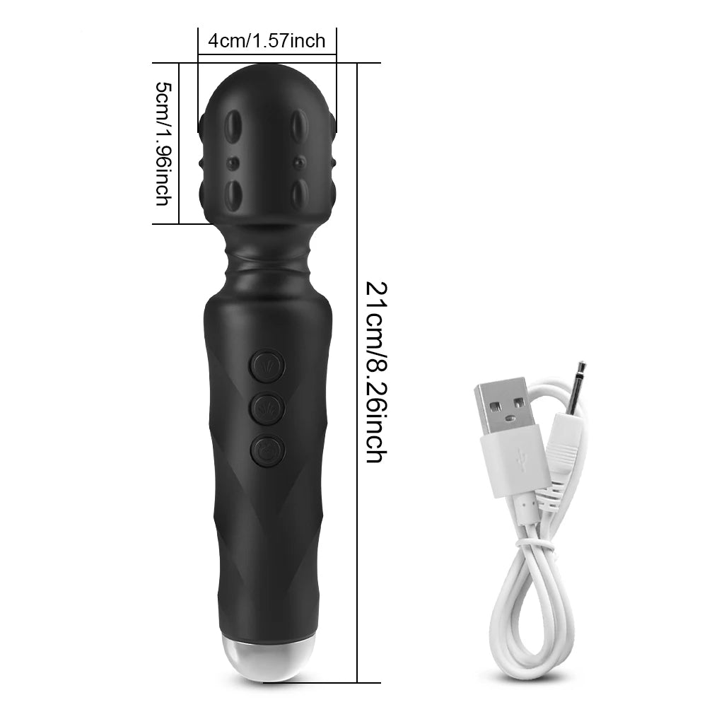 Wand Vibrator for Clitoral Nipple & Breast Stimulation