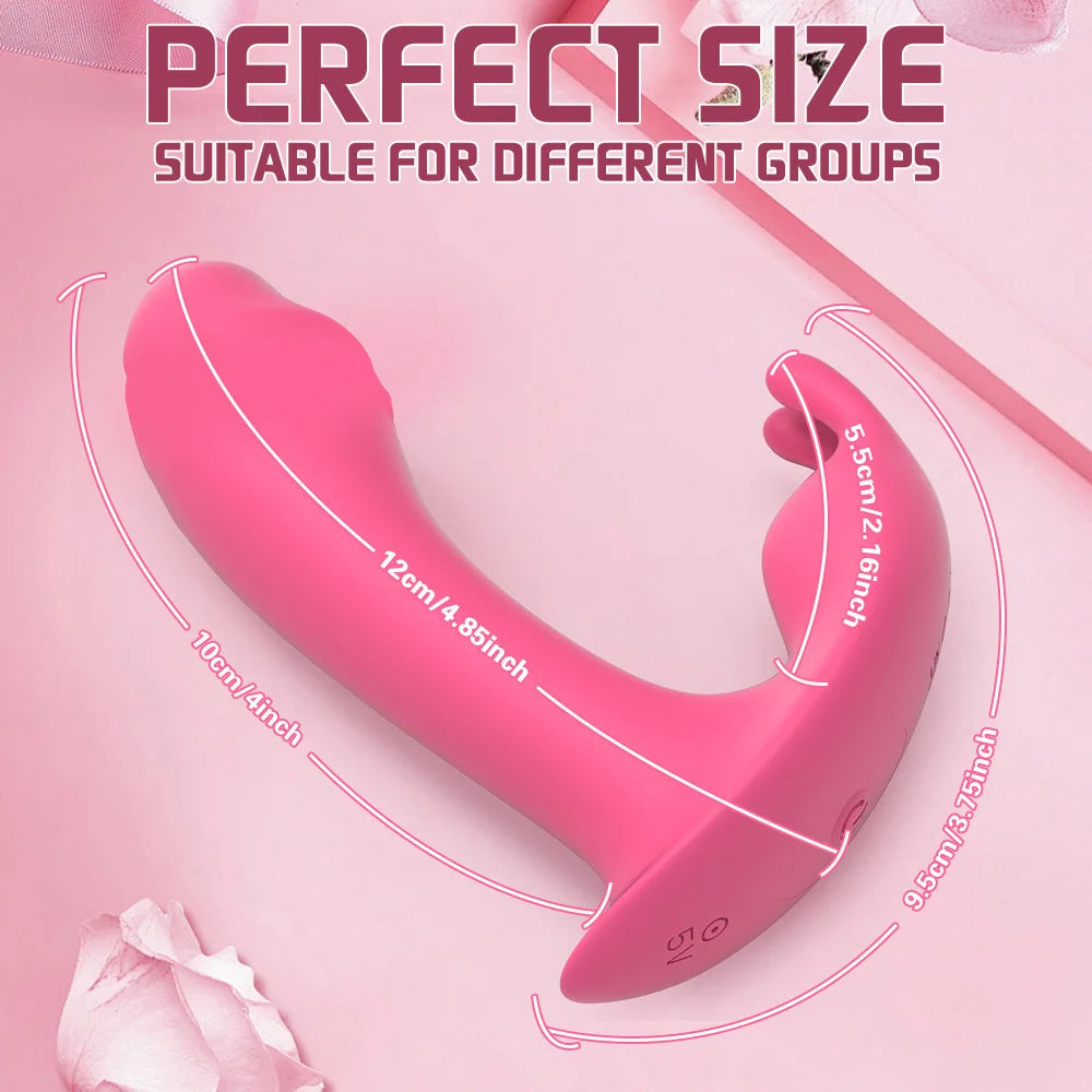 APP-Controlled Thrusting Panty Vibrator for G-Spot & Clit