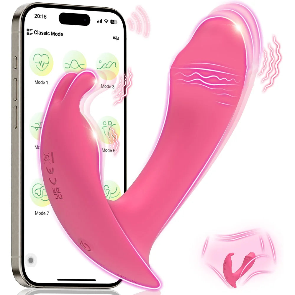 APP-Controlled Rabbit Panty Vibrator for G-Spot & Clit