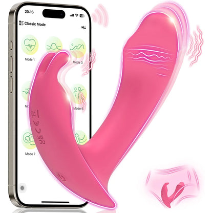 APP-Controlled Rabbit Panty Vibrator for G-Spot & Clit