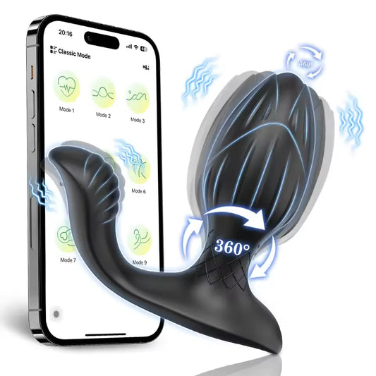 APP Control Prostate Massager with Rotation & Vibration