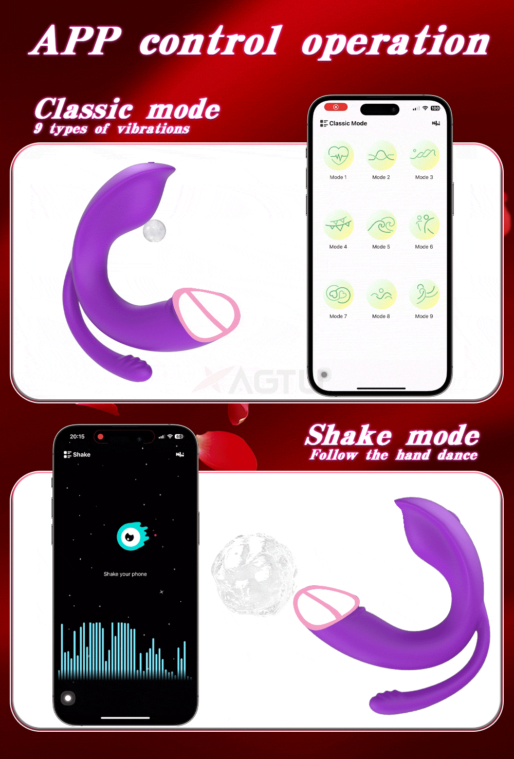 APP-Controlled Wearable Panty for G-Spot & Clitoral Stimulation