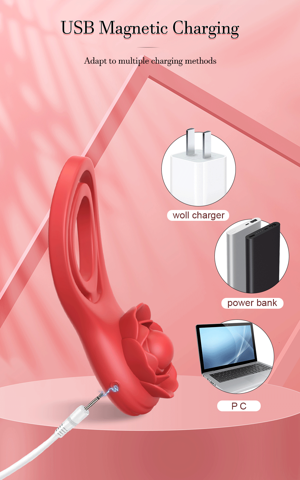 APP-Controlled Vibrating Cock Ring with Clit Stimulator