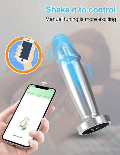 APP Controlled Butt Plug - Stainless Steel & Vibration