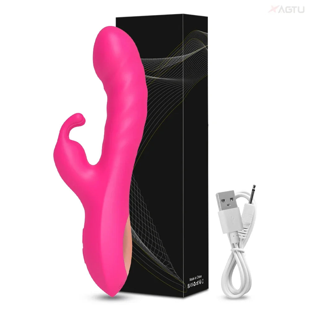 Powerful 2-in-1 Rabbit Vibrator for Clit and G-Spot