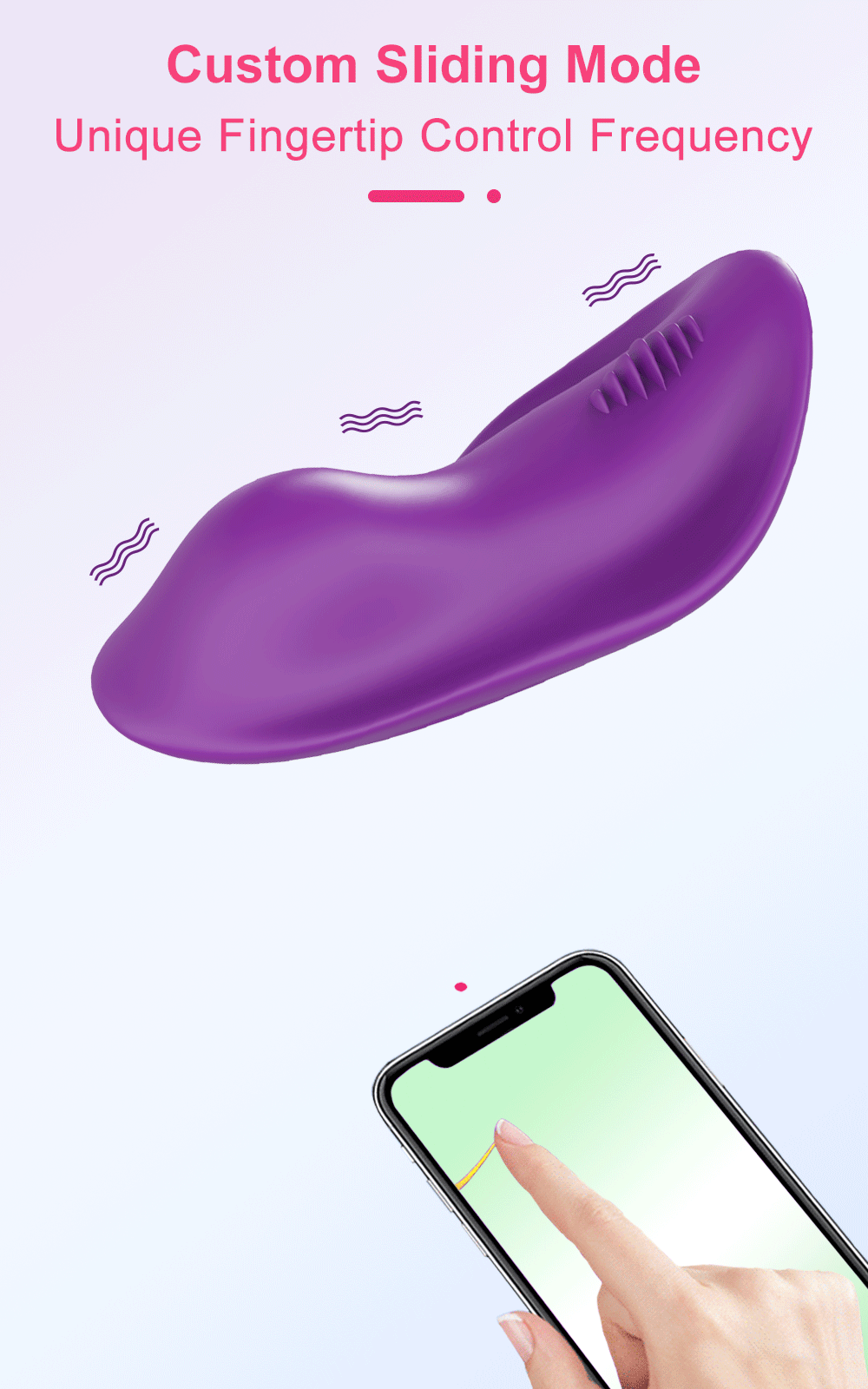 Wearable APP-Controlled Clit Vibrator for Couples & Solo Play