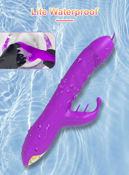 Fast Orgasm Vibrator Dildo with Licking Heating & Clit Suction