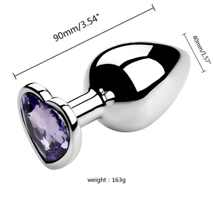 Diamond Metal Anal Plug Set