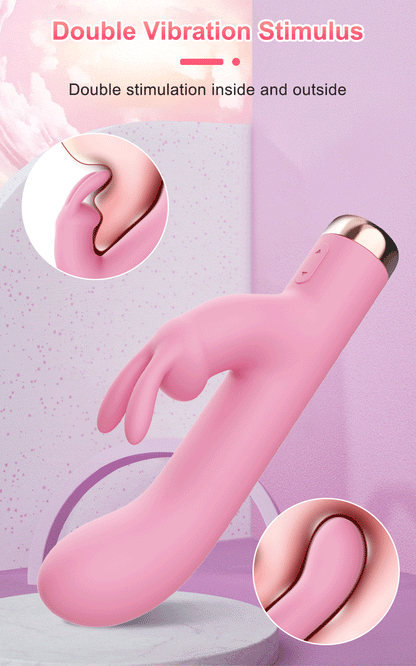 3-in-1 Dildo Rabbit Vibrator G-Spot & Clitoral Anal Stimulator