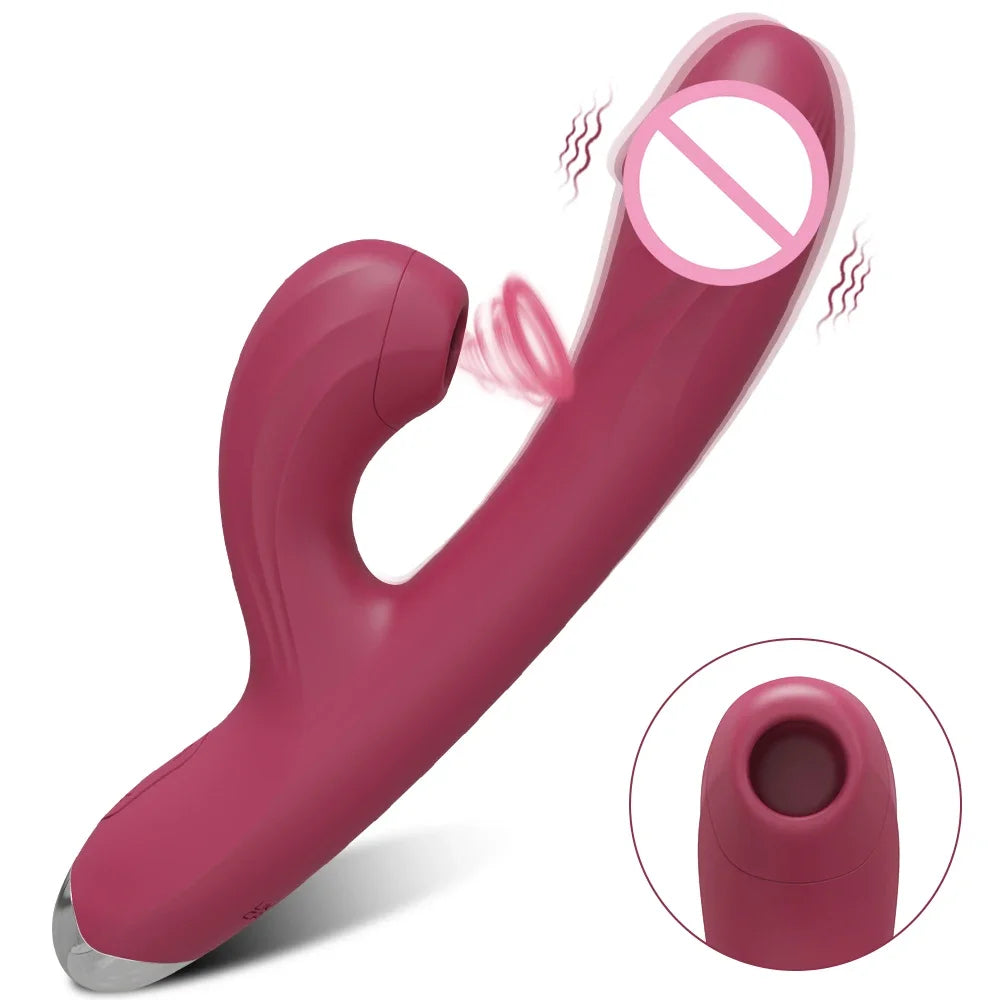20-Speed Clit Sucker with G-Spot Vibration & Stimulation