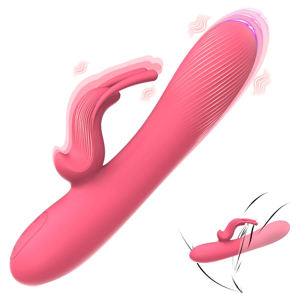 Powerful Rabbit Vibrator: Dual G-Spot & Clitoral Dildo