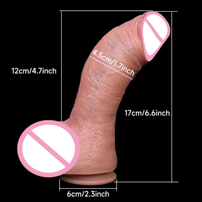 Big Realistic Hardness Dildo with Butt Plug