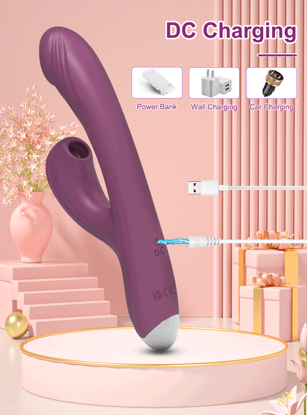 Heating Clitoral Sucker with G-Spot Vibration & Suction
