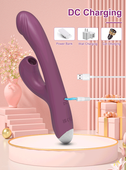 Heating Clitoral Sucker with G-Spot Vibration & Suction