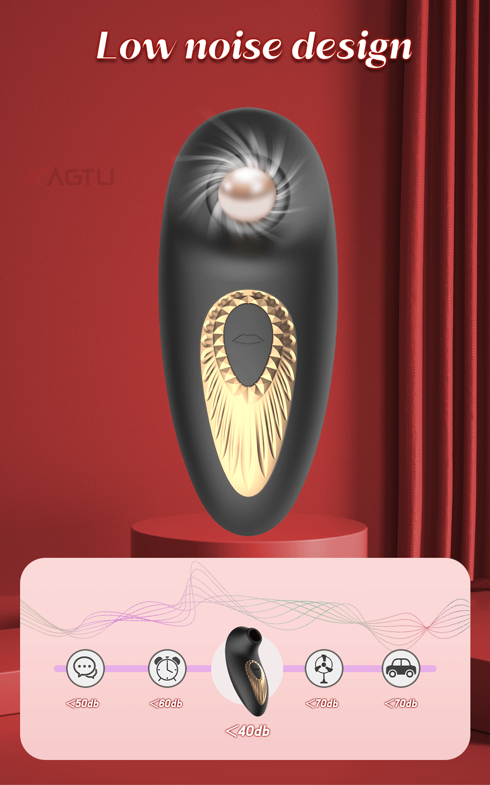 Clitoral Suction Vibrator with Nipple Stimulator for Women