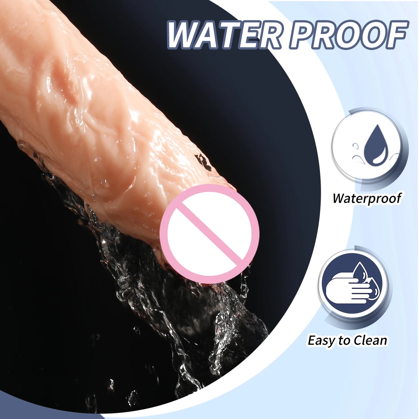 Squirting Penis Dildo - Soft Realistic with Suction Cup for G-Spot & Anal Play 18+