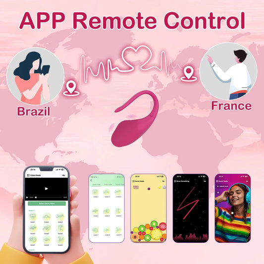 APP-Controlled Wearable Love Egg for Couples' Remote Play