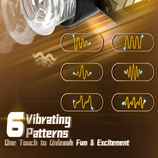 Automatic Telescopic Male Masturbator with 6 Thrusting Vibration Modes
