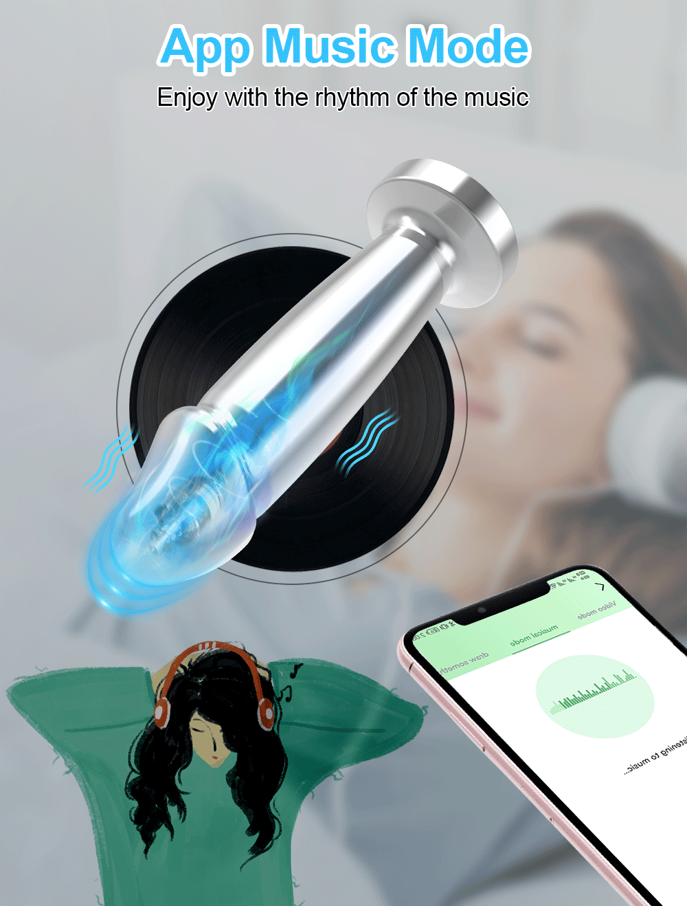 APP Controlled Butt Plug - Stainless Steel & Vibration