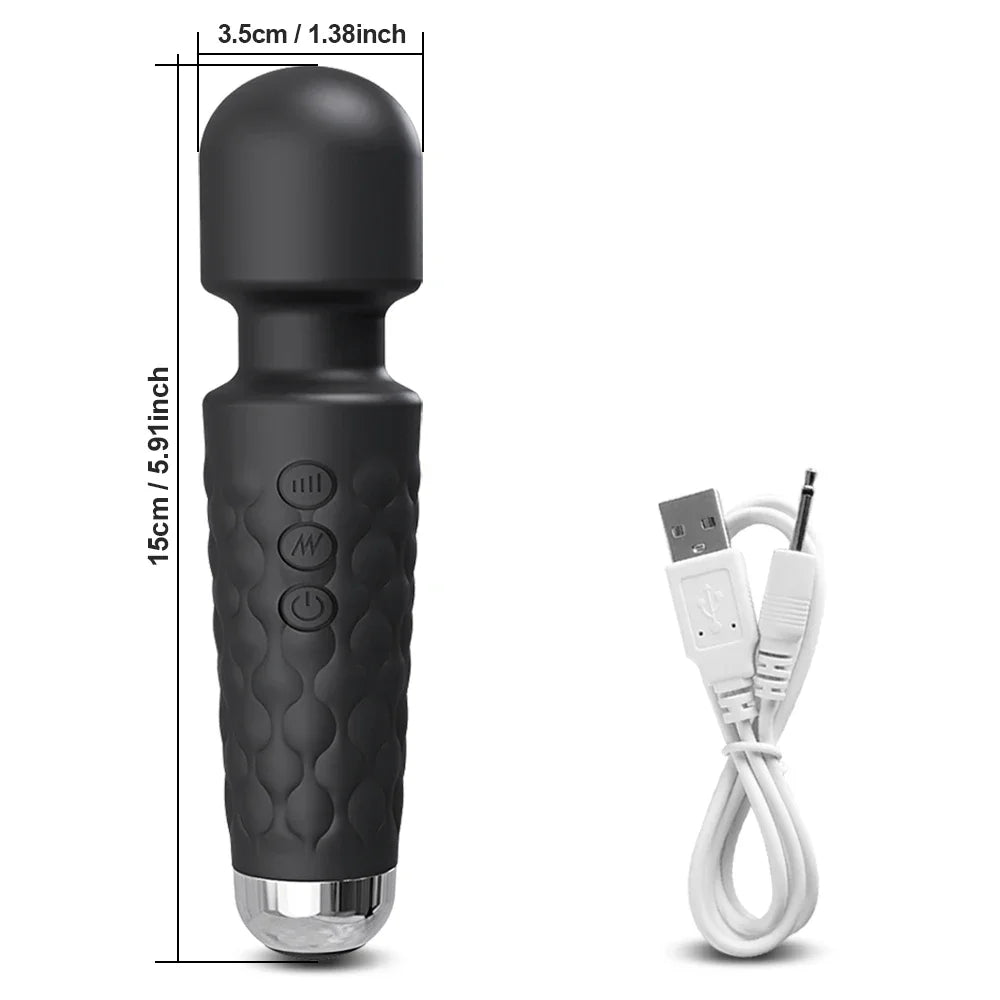 Wand Vibrator for Clitoral Nipple & Breast Stimulation