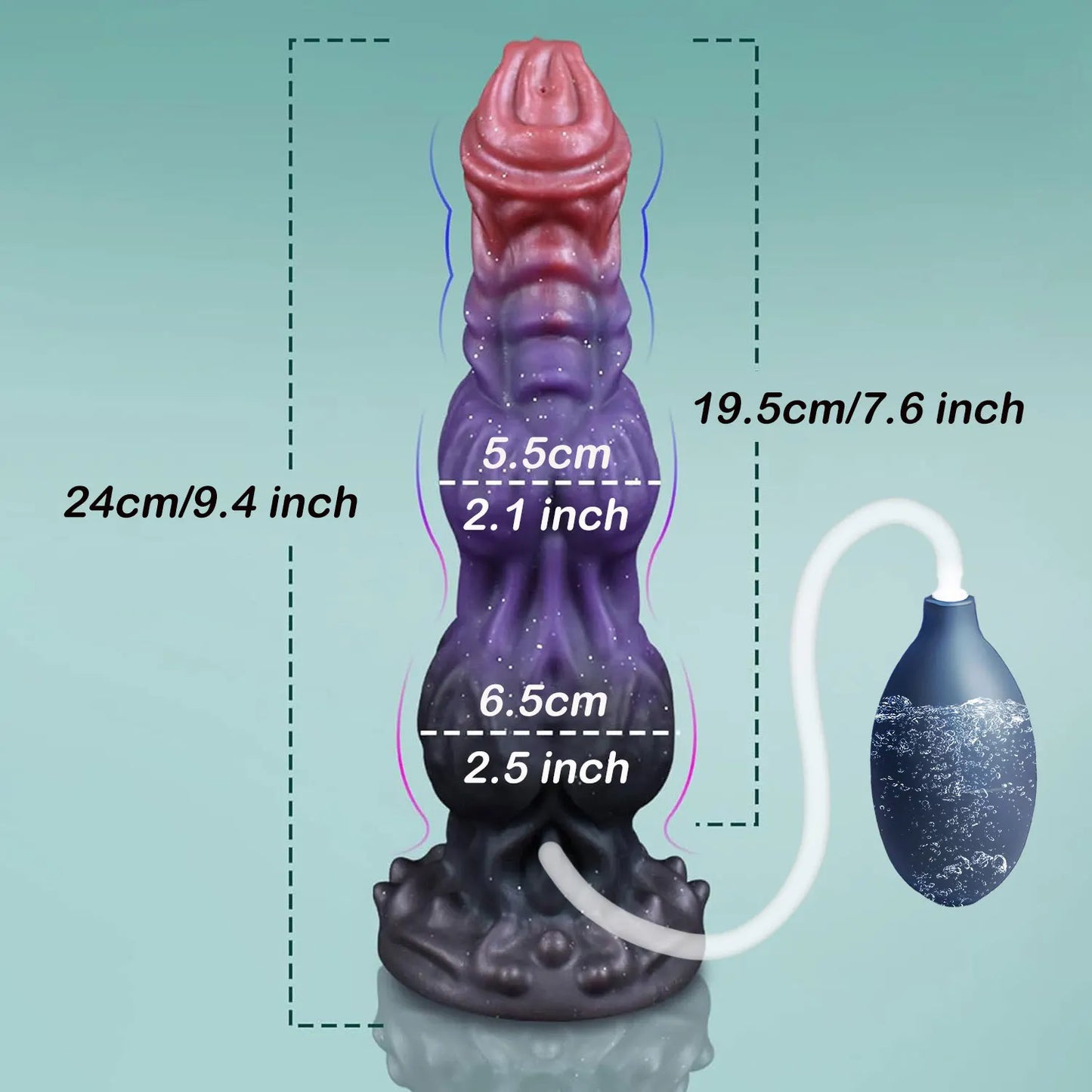 Squirting Penis Dildo - Soft Realistic with Suction Cup for G-Spot & Anal Play 18+