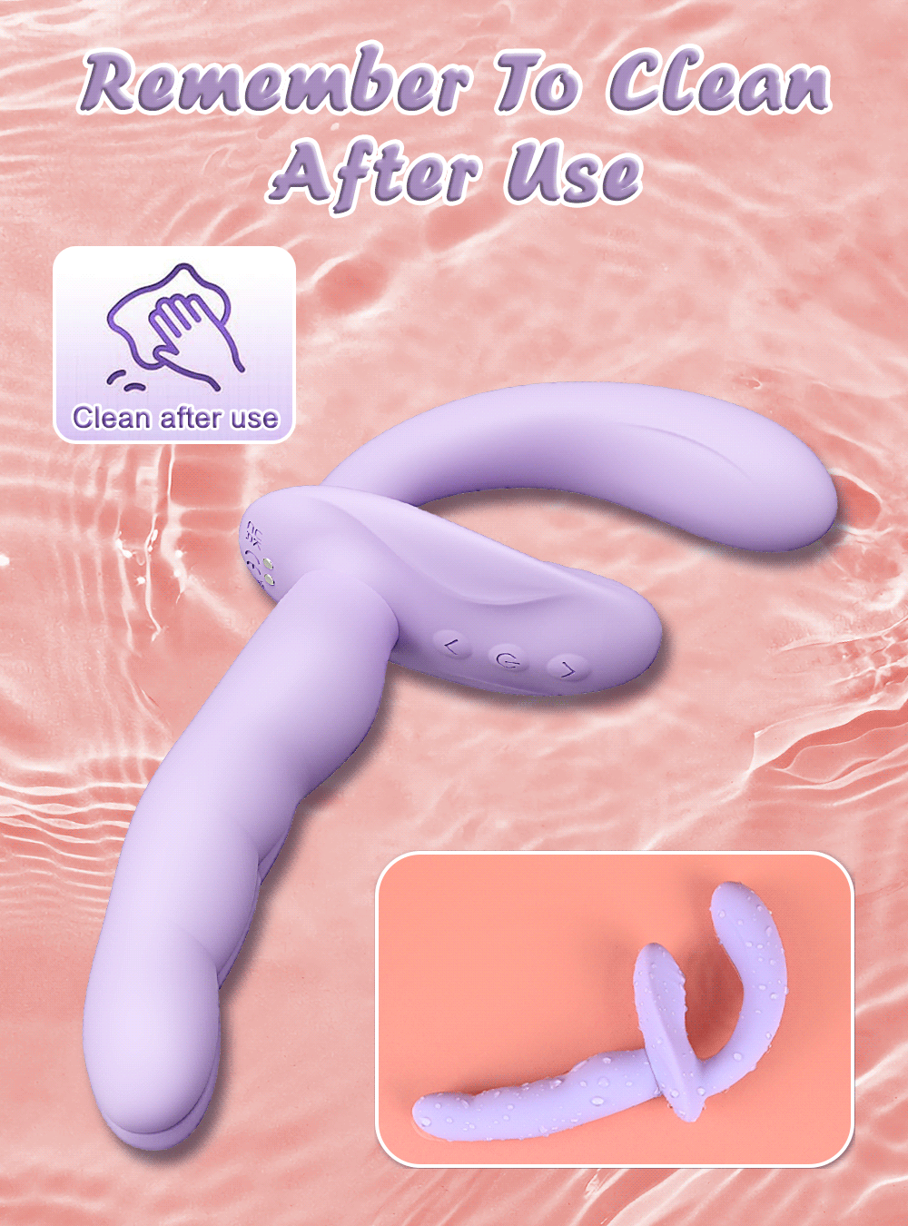 APP-Controlled 2-in-1 Wearable Dildo for G-Spot & Clit