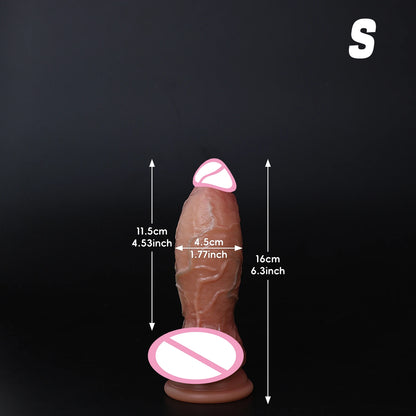 Skin-Feel Realistic Huge Dildo with Suction Cup