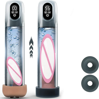 LCD Electric Penis Pump: 4 Training Pressure & 5 Suction Auto Modes
