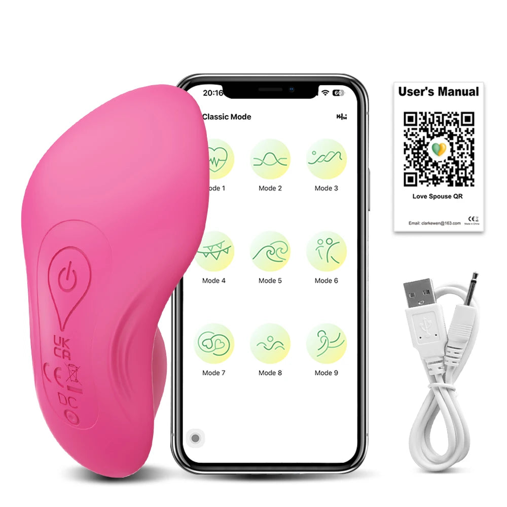 Wearable APP-Controlled Clit Vibrator for Couples & Solo Play