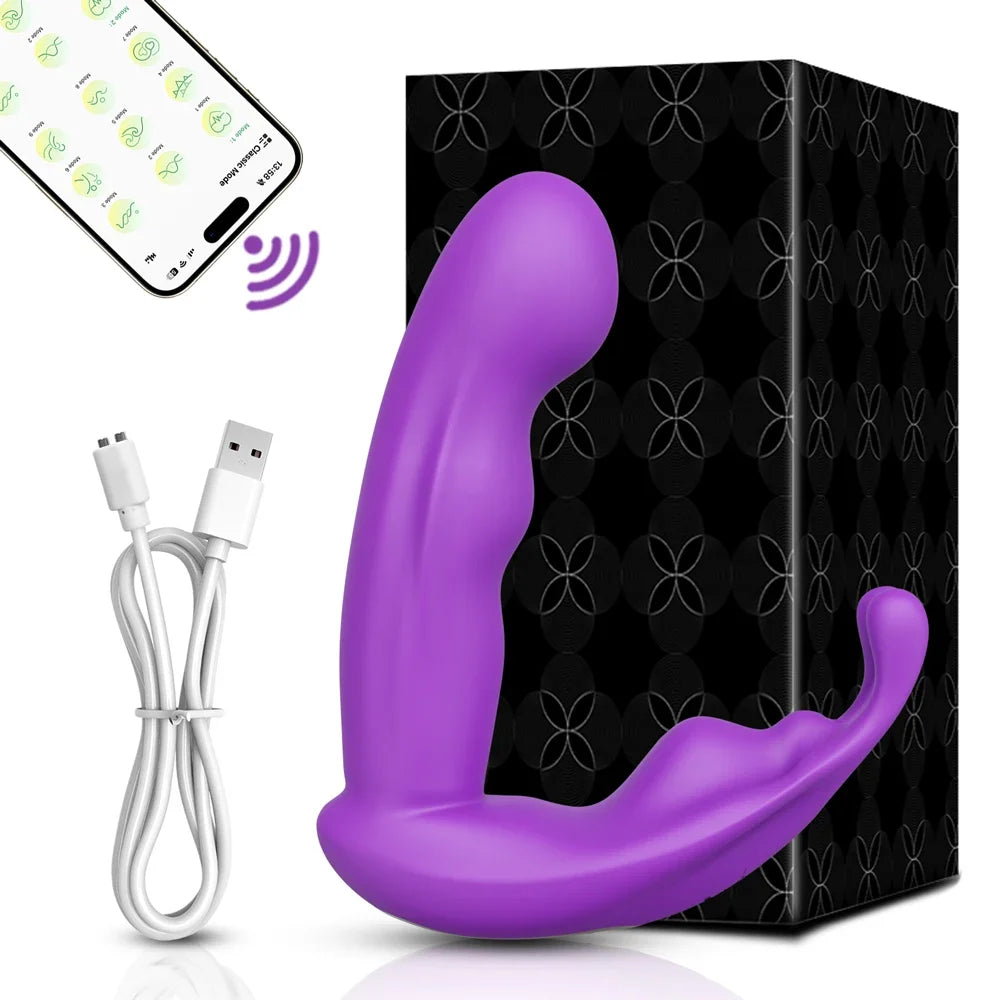 App Controll Thrusting Vibrator for G-Spot & Clit