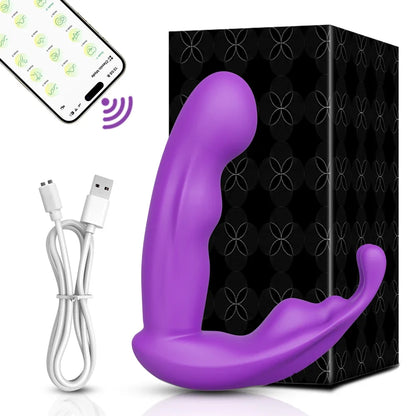 App Controll Thrusting Vibrator for G-Spot & Clit