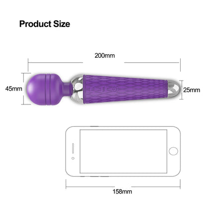 Wand Vibrator for Clitoral Nipple & Breast Stimulation