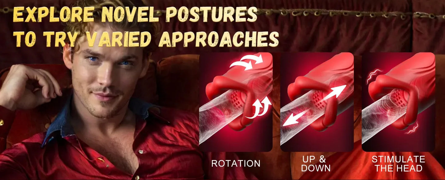 9-Speed Penis Trainer with Vibration & Delay Function