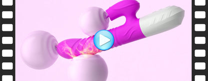Fast Orgasm Vibrator Dildo with Licking Heating & Clit Suction
