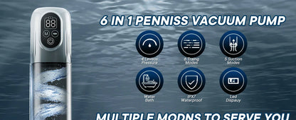 LCD Electric Penis Pump: 4 Training Pressure & 5 Suction Auto Modes