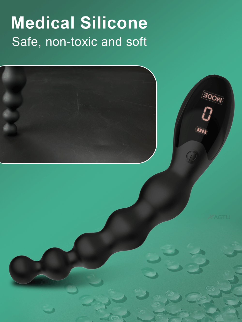 Anal Beads & Butt Plug with LED Screen for G-Spot Stimulation