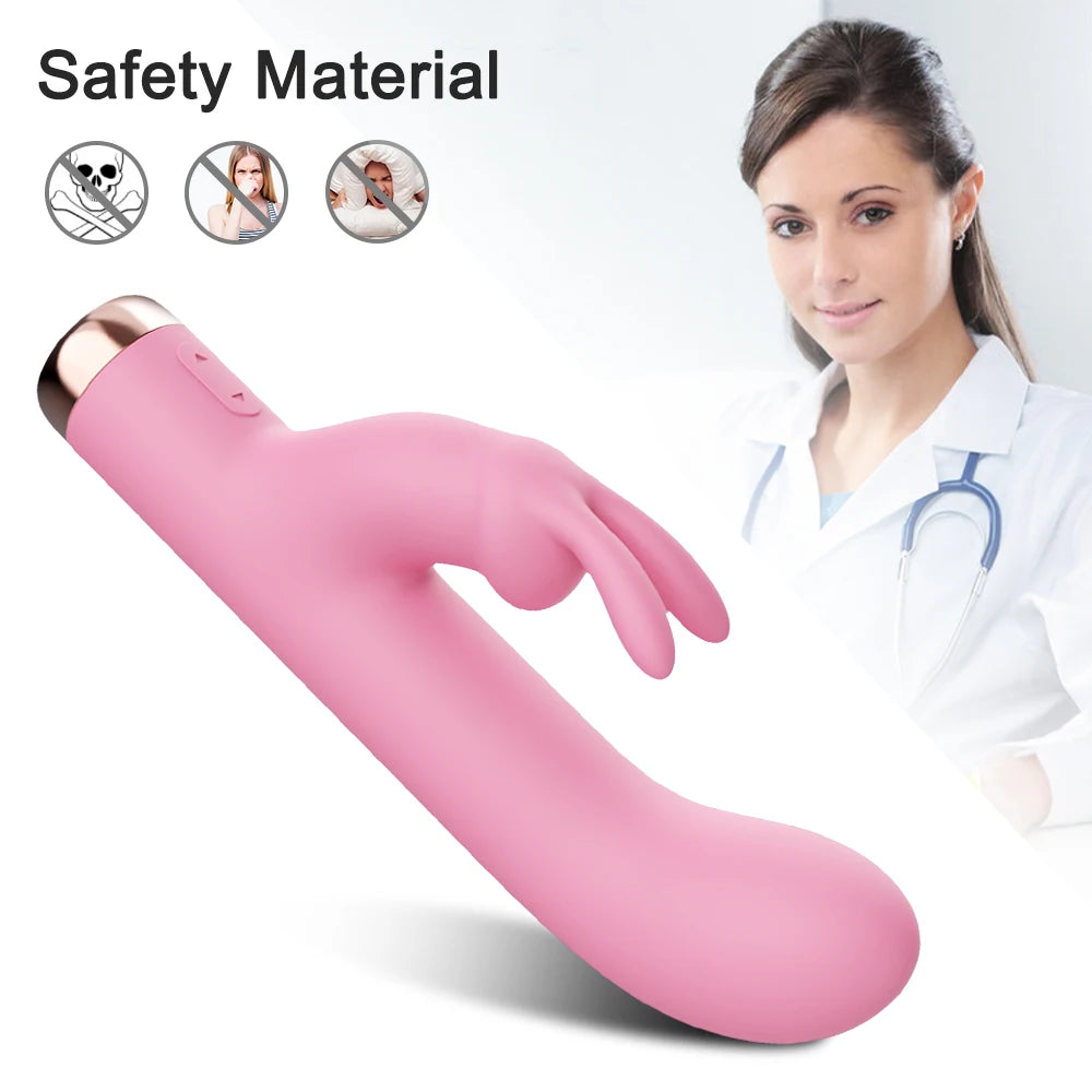 3-in-1 Rabbit Vibrator for G-Spot and Anal Pleasure