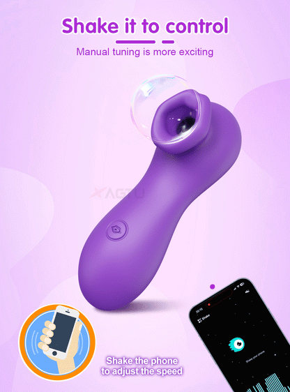 App-Controlled Clitoral Sucker with Dual Stimulation
