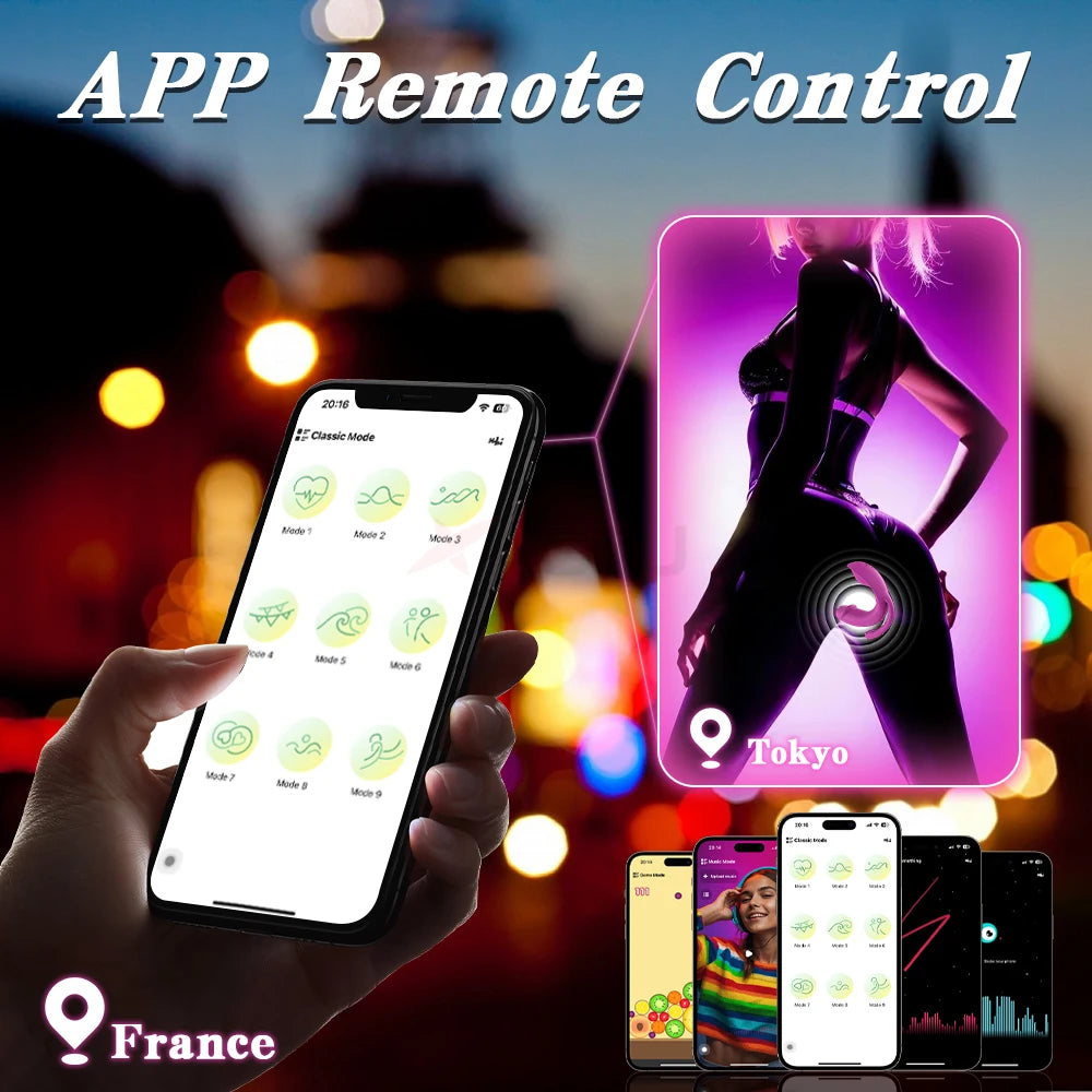 APP-Controlled Wearable Panty for G-Spot & Clitoral Stimulation