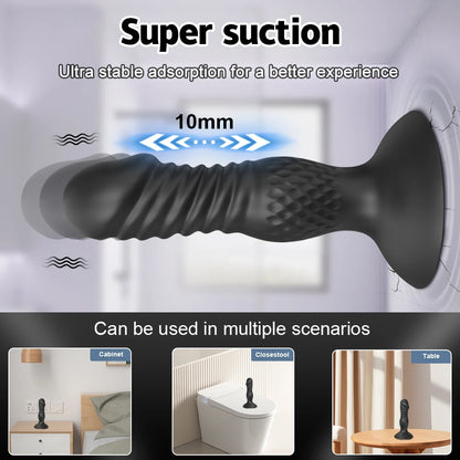 APP Controlled Thrusting Butt Plug & Telescopic Prostate Massager