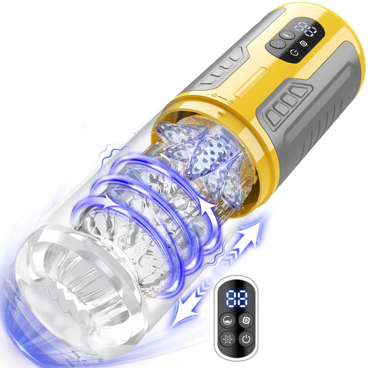 6-in-1 Automatic Male Masturbator - 7 Thrusting & Rotating Modes