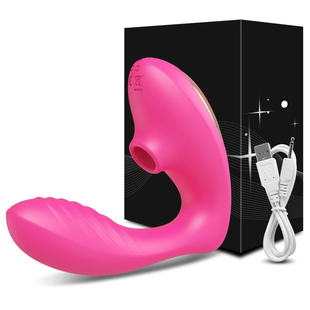 Dual-Action Clit Sucker and G-Spot Vibrator