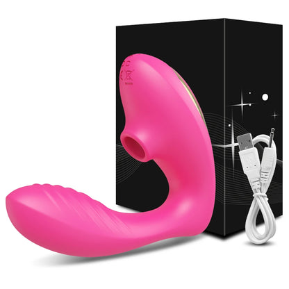 Dual-Action Clit Sucker and G-Spot Vibrator