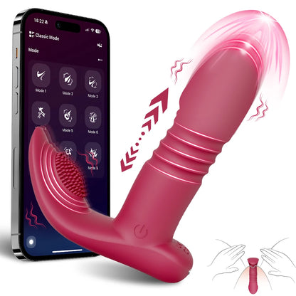 APP-Controlled Thrusting Panty for G-Spot & Clitoral Pleasure