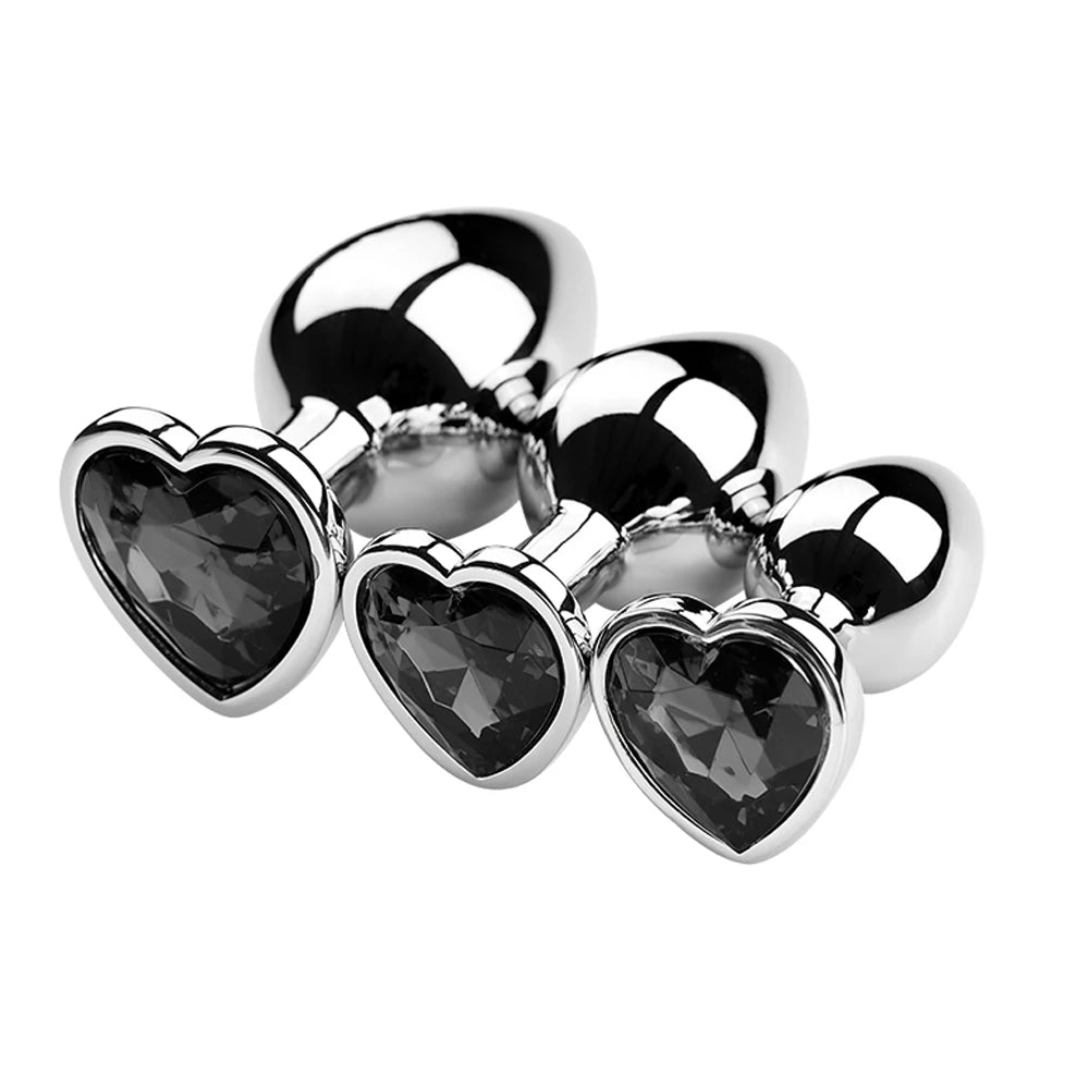 Diamond Metal Anal Plug Set