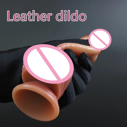 Sliding Foreskin Dildo - Big Realistic Cock for Anal & Solo Play