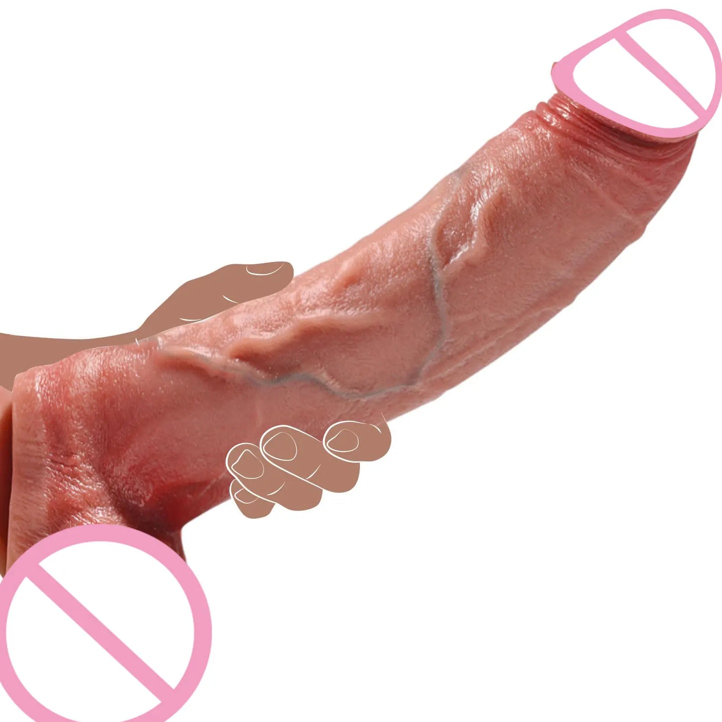 Super Realistic Thick Dildo with Strong Suction Cup