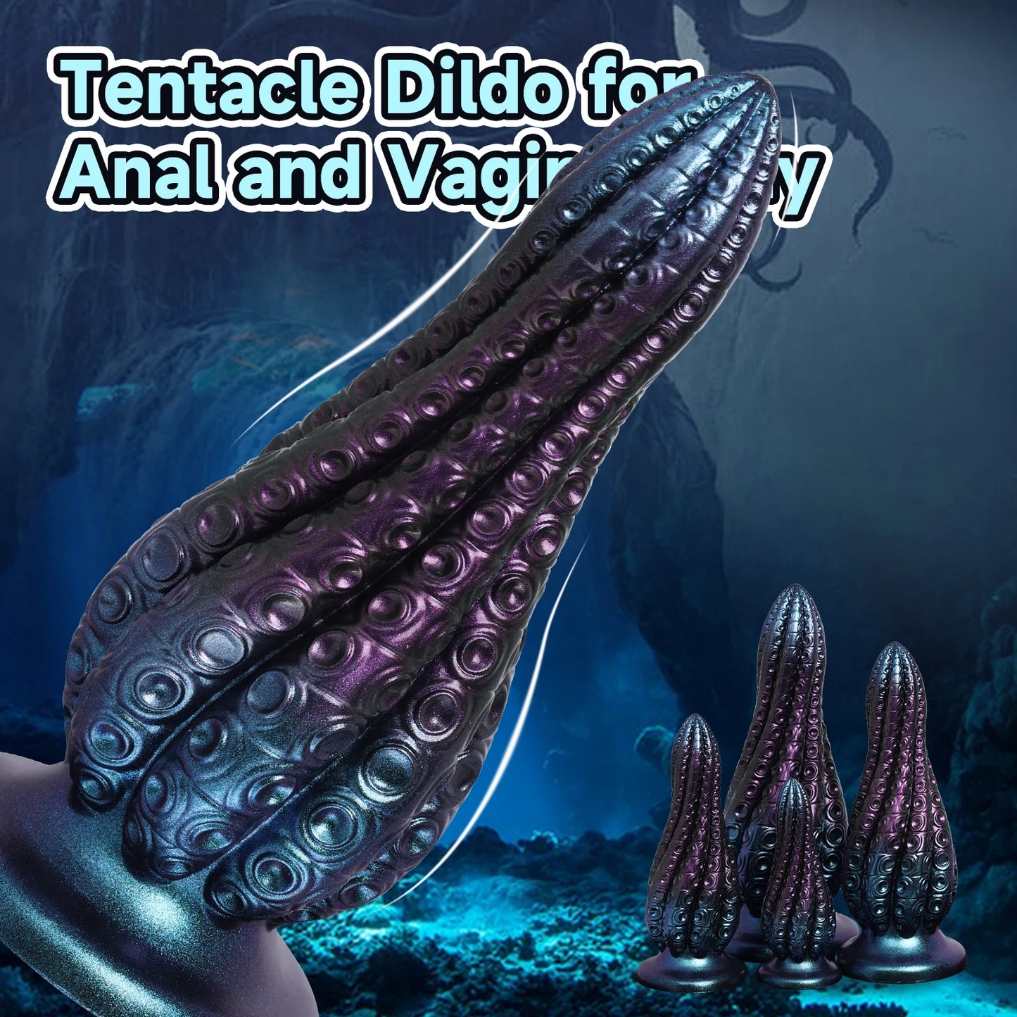 Octopus Tentacle Butt Plug - Dual Vaginal & Anal Dilator